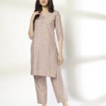 Women Geometric Print Straight Kurta & Pants Set