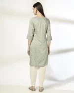 Women Floral Print Straight Kurta - Image 5